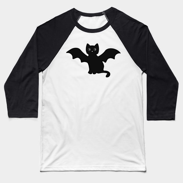 Cute Halloween Pet Kitty Baseball T-Shirt by Heartfeltarts